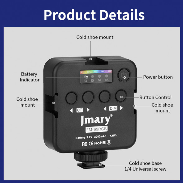 Светодиодный осветлитель JMARY FM-69RGB