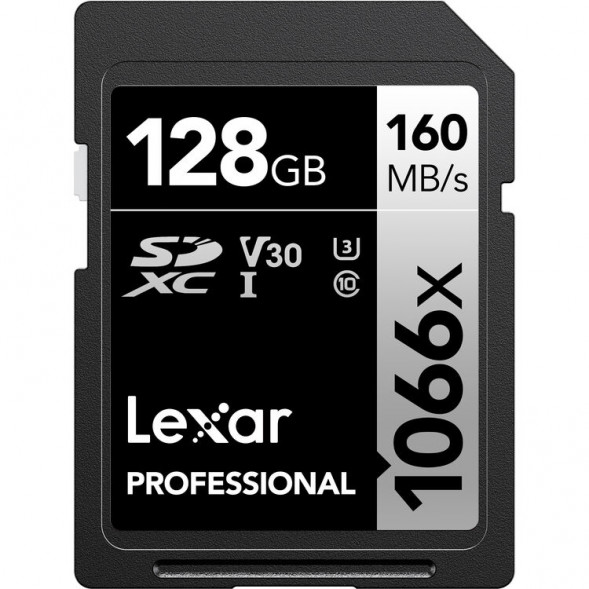 Карта памяти Lexar SDXC 128GB Professional 1066x U3 V30 160Mb/s