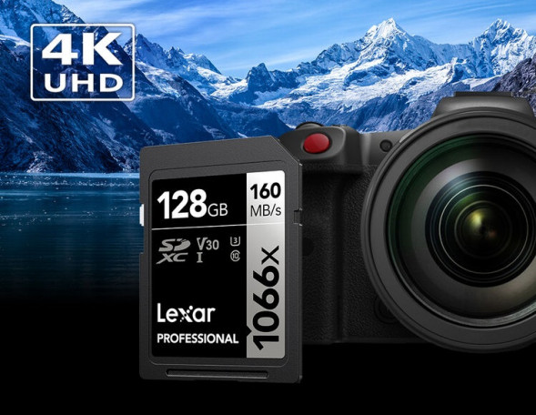Карта памяти Lexar SDXC 128GB Professional 1066x U3 V30 160Mb/s