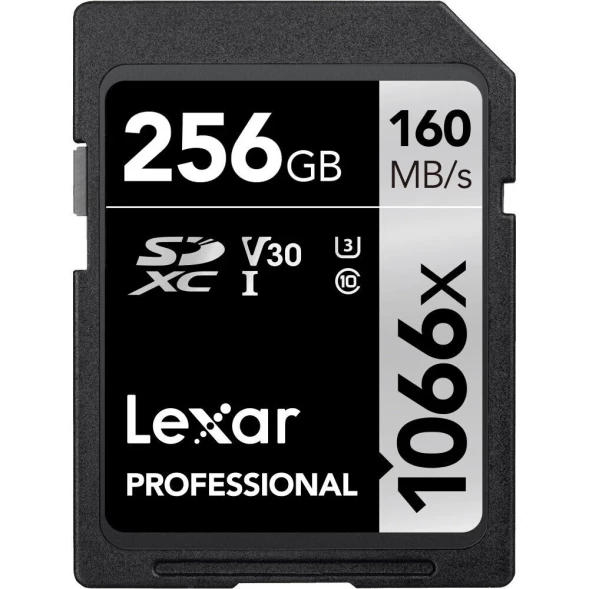 Карта памяти Lexar SDXC 256GB Professional 1066x U3 V30 160Mb/s