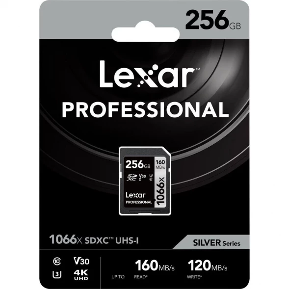Карта памяти Lexar SDXC 256GB Professional 1066x U3 V30 160Mb/s