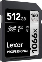 Карта памяти Lexar SDXC 512GB Professional 1066x U3 V30 160Mb/s в Москве
