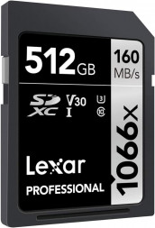 Карта памяти Lexar SDXC 512GB Professional 1066x U3 V30 160Mb/s в Москве