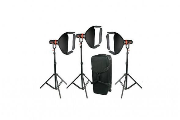 Комплект осветителей 3шт CAME-TV Q-55WMKII-3PACK Boltzen 55w High Output Fresnel Focusable LED Daylight 21000 Lux@1m