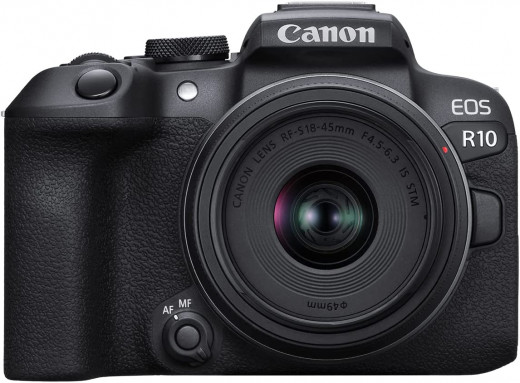 Фотоаппарат беззеркальный Canon EOS R10 Kit RF-S 18-45mm F4.5-6.3 IS STM — 