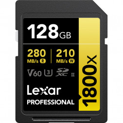 Карта памяти Lexar SDXC 128GB Professional Gold 1800x UHS-II 280/210 MB/s в Москве