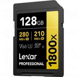 Карта памяти Lexar SDXC 128GB Professional Gold 1800x UHS-II 280/210 MB/s в Москве