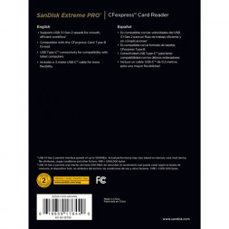 Кардридер SanDisk Extreme PRO CFexpress Card Reader USB 3.1 Gen2 Type C (SDDR-F451-GNGNN) в Москве