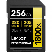 Карта памяти Lexar SDXC 256GB Professional Gold 1800x UHS-II 280/205 MB/s в Москве
