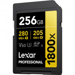 Карта памяти Lexar SDXC 256GB Professional Gold 1800x UHS-II 280/205 MB/s в Москве