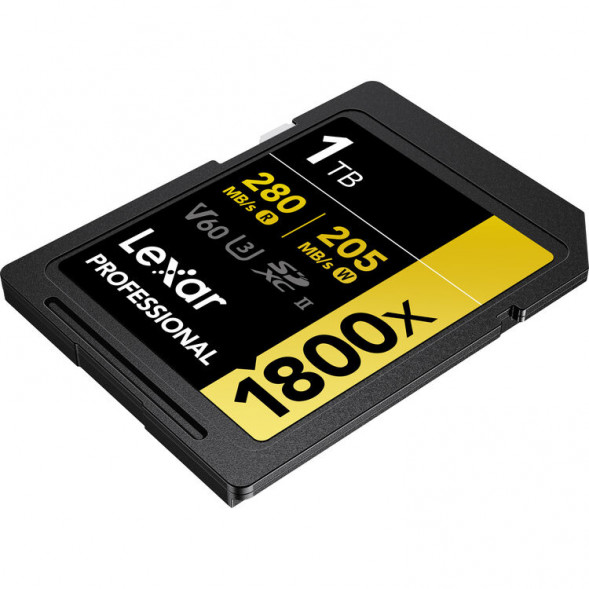 Карта памяти Lexar SDXC 1TB Professional Gold 1800x UHS-II 280/205 MB/s