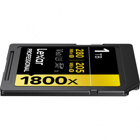 Карта памяти Lexar SDXC 1TB Professional Gold 1800x UHS-II 280/205 MB/s