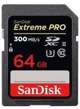 Карта памяти SanDisk Extreme PRO 64GB SDXC UHS-II 300MB/s в Москве