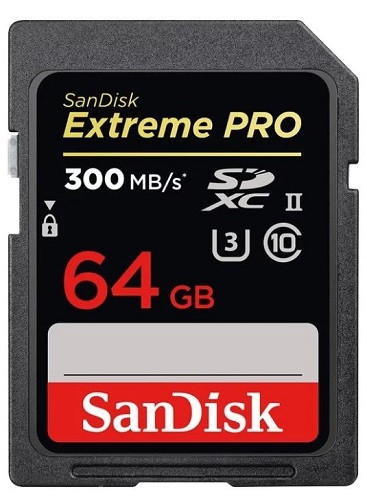 Карта памяти SanDisk Extreme PRO 64GB SDXC UHS-II 300MB/s — 