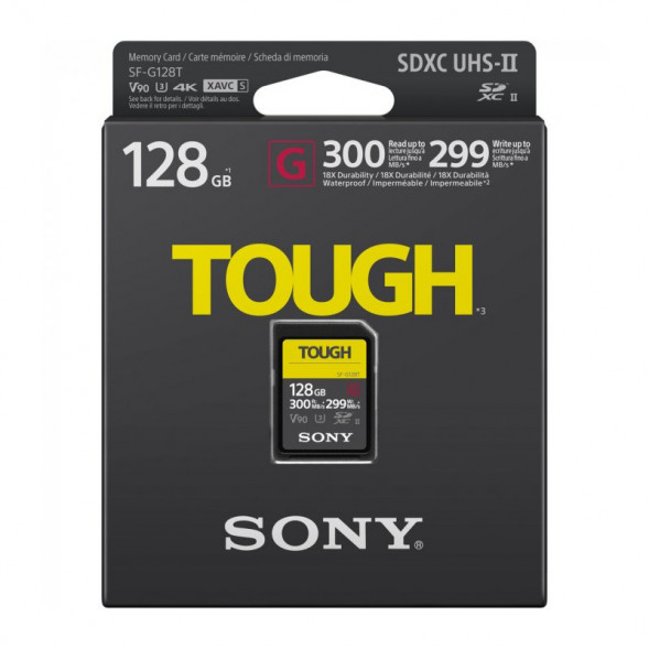 Карта памяти Sony SDXC 128Gb UHS-II U3 300/299 MB/s (SF-G128T)