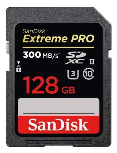 Карта памяти SanDisk Extreme PRO 128GB SDXC UHS-II 300MB/s