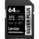 Карта памяти Lexar SDXC 64GB Professional Silver Plus V30 U3 205/100Mb/s [LSDSIPL064G-BNNNG]