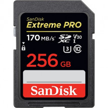 Карта памяти SanDisk Extreme Pro 256GB SDXC Class 10 UHS-I U3 V30 (170 MB) в Москве