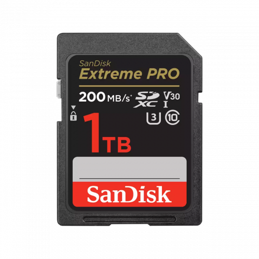 Карта памяти SanDisk Extreme Pro 1TB SDXC UHS-I Class 3 V30 200 MB/s — 
