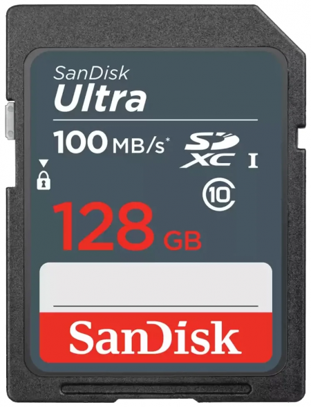 Карта памяти SanDisk Ultra SDXC 128GB UHS-I Class 1 100 MB/s (SDSDUNR-128G-GN6IN)