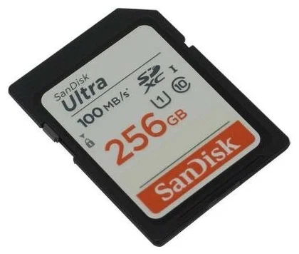 Карта памяти SanDisk Ultra SDXC 256GB UHS-I Class 1 100 MB/s (SDSDUNR-256G-GN6IN)
