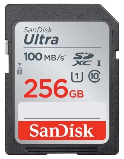 Карта памяти SanDisk Ultra SDXC 256GB UHS-I Class 1 100 MB/s (SDSDUNR-256G-GN6IN)