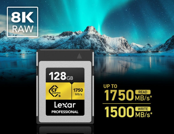 Карта памяти Lexar Professional CFexpress Type B GOLD 128Gb R/W 1750/1500 MB/s (LCXEXPR128G-RNENG)