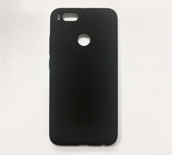 Накладка силиконовая черная матовая для Xiaomi Mi A1/ Mi 5X
