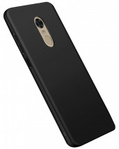 Накладка силиконовая черная матовая для Xiaomi Note 4/Note 4X в Москве