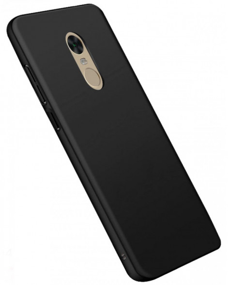 Накладка силиконовая черная матовая для Xiaomi Note 4/Note 4X