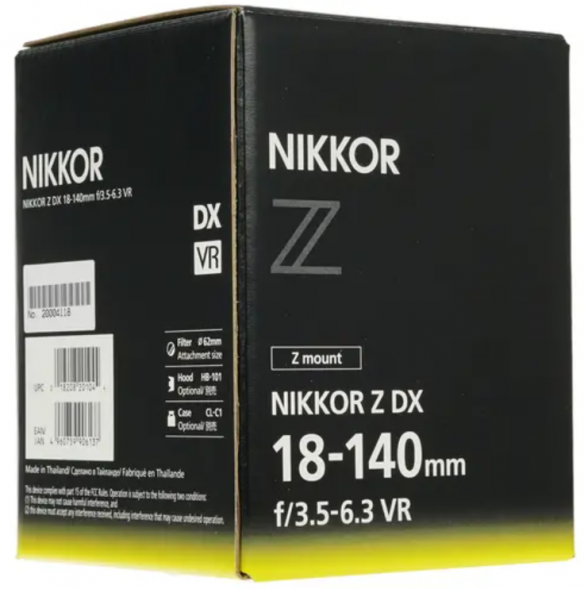 Объектив Nikon 18-140mm f/3.5-6.3 VR Nikkor Z DX