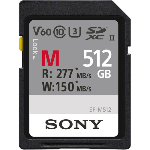 Карта памяти Sony SDXC 512GB Class10 UHS-II 150/277Mb/s
