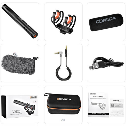 Микрофон Comica CVM-VM20 суперкардиоидный, конденсаторный