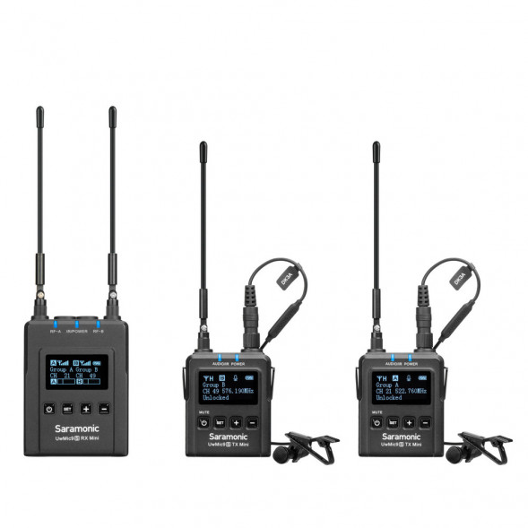 Петличная радиосистема Saramonic UwMic9 Kit 2 Mini (TX9+TX9+RX9)