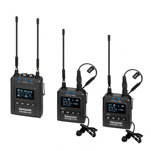 Петличная радиосистема Saramonic UwMic9 Kit 2 Mini (TX9+TX9+RX9)