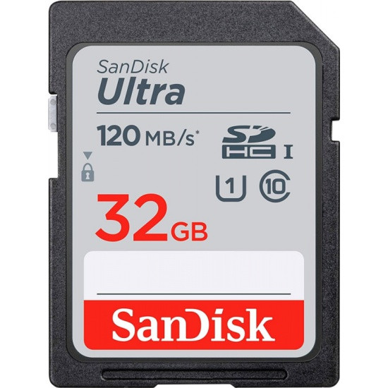 Карта памяти SanDisk Ultra 32GB SDHC 120MB/s [SDSDUNC-032G-GN6IN]