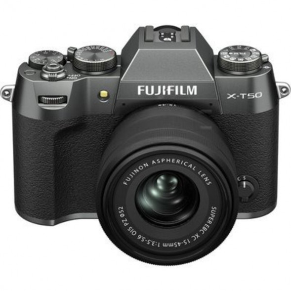 Фотоаппарат беззеркальный Fujifilm X-T50 Kit XF 15-45mm f/2.8-4.8 Grey