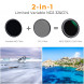 Светофильтр JJC F-NC82 Circular Polarizing &amp;amp; Variable ND2-ND32 Filter 2 в 1 Design