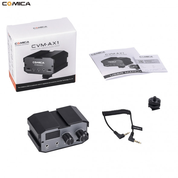 Двухканальный аудиомикшер Comica CVM-AX1