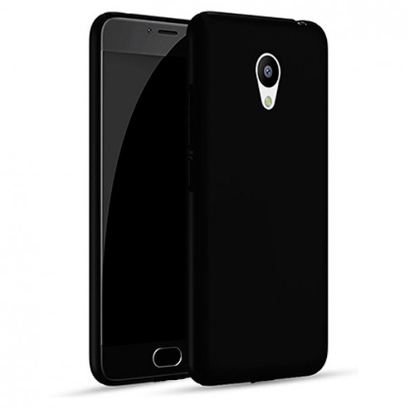 Накладка силиконовая черная матовая для Meizu M5