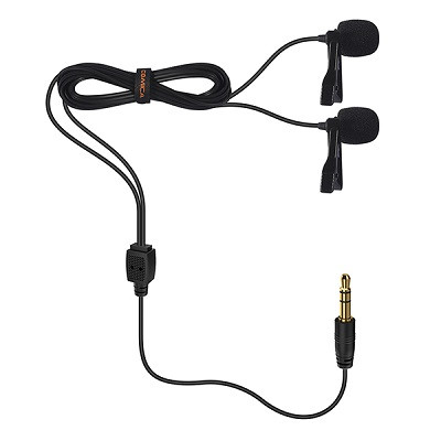 Двойной петличный микрофон CoMica CVM-D02B (6 m)