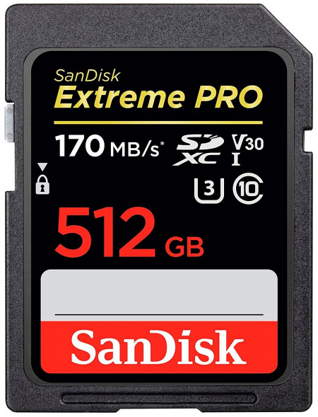 Карта памяти SanDisk Extreme Pro 512GB SDXC UHS Class 3 V30 170MB/s 