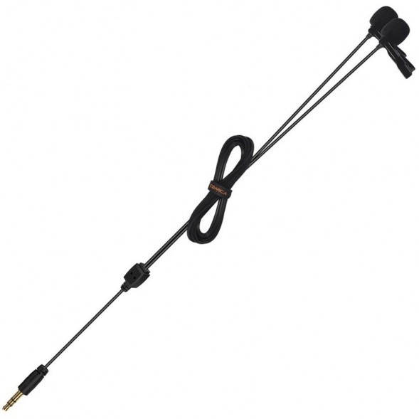 Петличный микрофон двойной Comica CVM-D02R (6.0м)