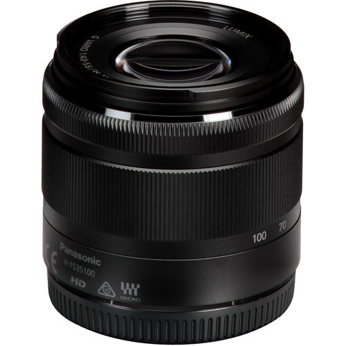 Объектив Panasonic Lumix 35-100mm f/4.0-5.6 G Vario Asph Mega O.I.S., черный (H-FS35100E-K)