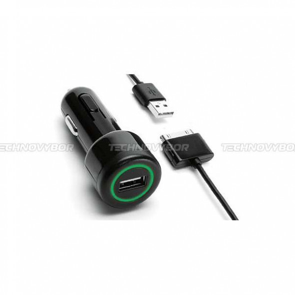 Автомобильное зарядное устройство GRIFFIN для The new iPad 3/ iPad 2/ iPhone 4s/ iPhone 4/ 3G/ 3Gs/ iPod (2xUSB) черное