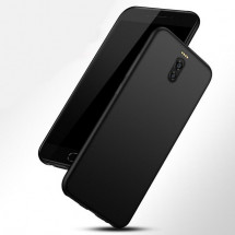 Накладка силиконовая черная матовая для Meizu M6 Note в Москве
