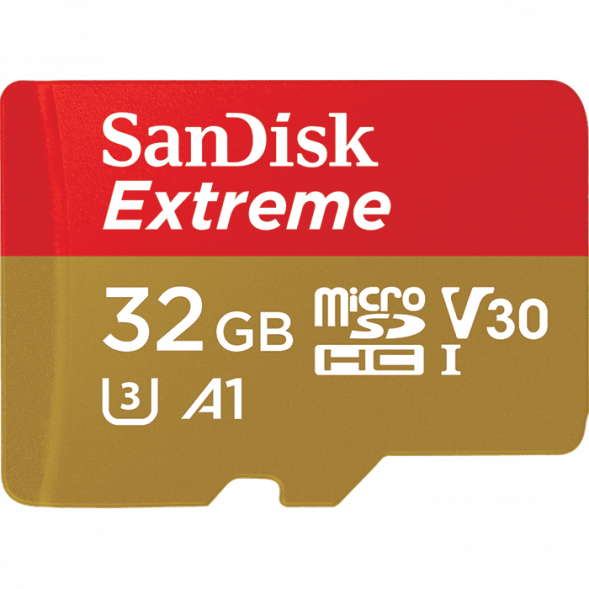 Карта памяти Sandisk Extreme micro SDHC 32GB Class 10 UHS-I U3 V30 A1 100/60 MB/s 677x