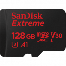 Карта памяти Sandisk Extreme micro SDXC 128GB Class 10 UHS-I U3 V30 A1 100/60 MB/s 677x в Москве