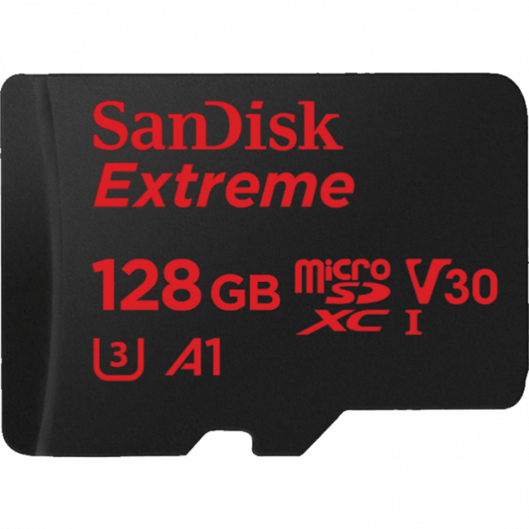 Карта памяти Sandisk Extreme micro SDXC 128GB Class 10 UHS-I U3 V30 A1 100/60 MB/s 677x