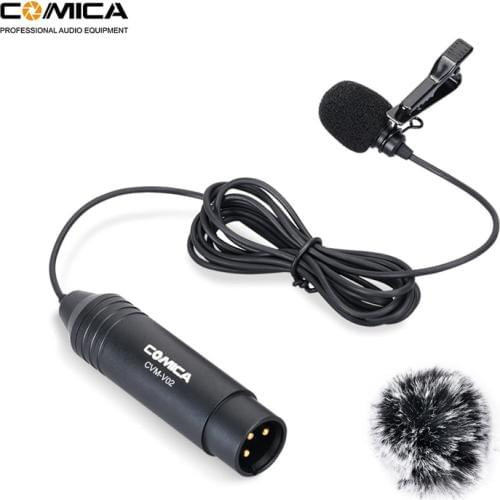 Петличный микрофон CoMica CVM-V02O/V02C 4.5M XLR Lavalier Microphone